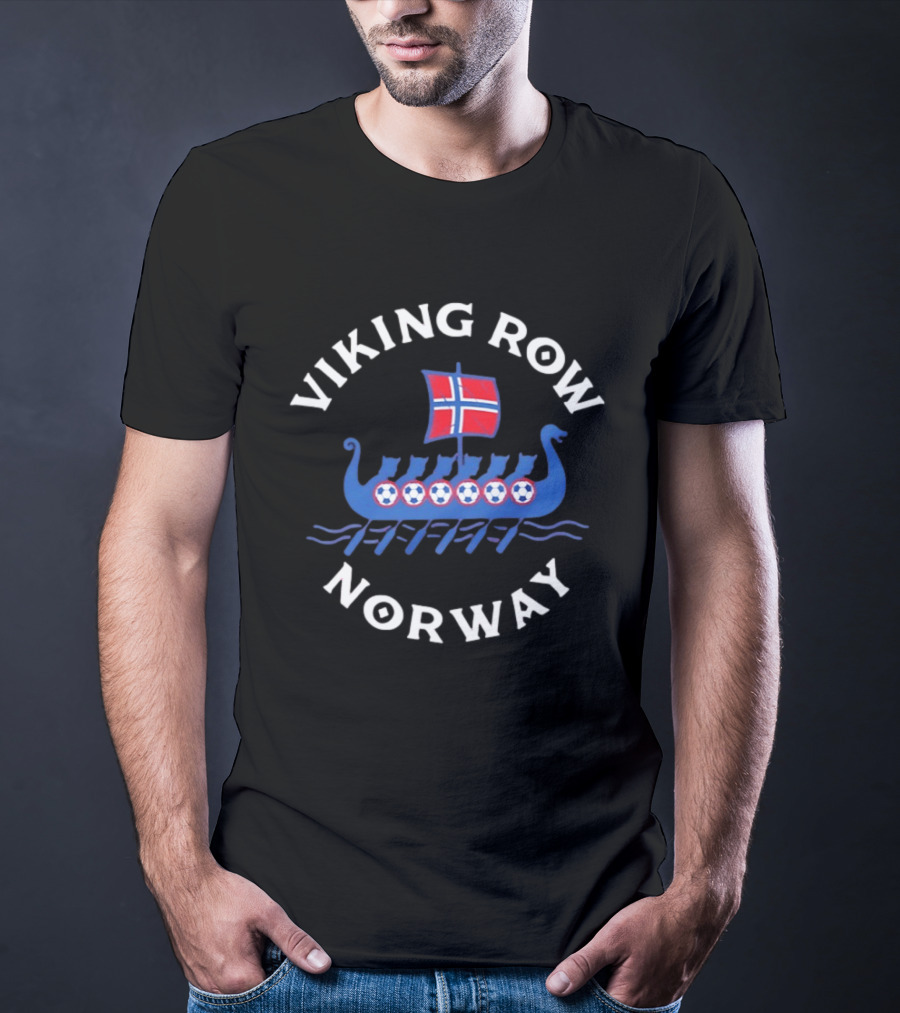 Viking Row Norway Baseball Boston Red Sox T-Shirt