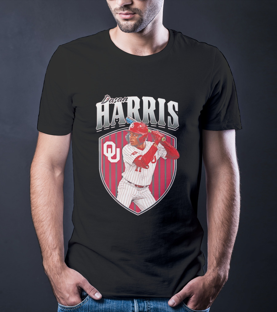 Dasan Harris Oklahoma Sooners Baseball OU T-Shirt