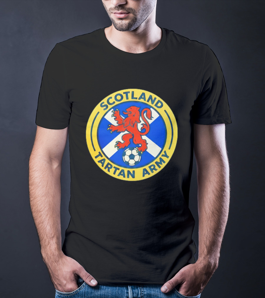 Scotland Tartan Army Scotland On Tour USA 2026 Soccer Lion T-Shirt