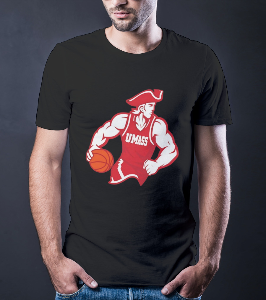 UMass University Of Massachusetts Minuteman Basketball Sam T-Shirt
