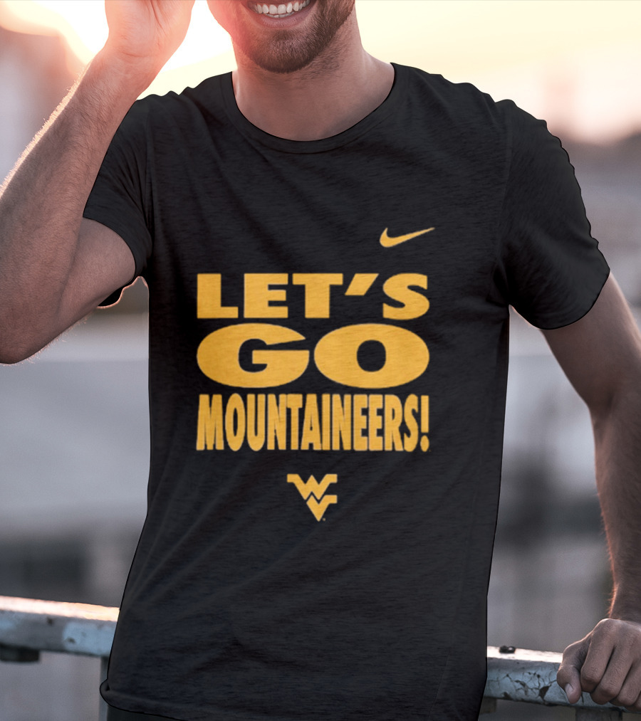 Let's Go Mountaineers Nike WVU West Virginia Mountaineers T-Shirt