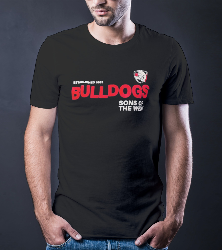 Western Bulldogs Established 1883 Sons Of The West T-Shirt