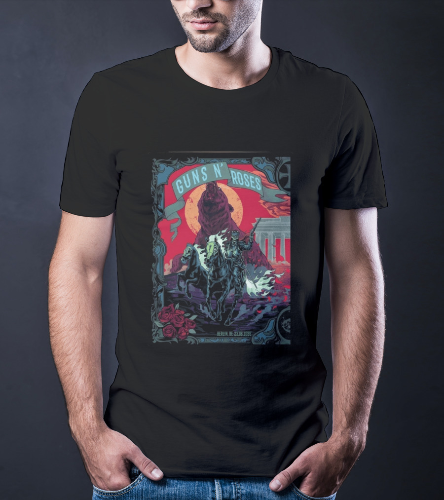 Guns N' Roses Berlin 2026 Night 1 Uber Arena 23 June Event T-Shirt