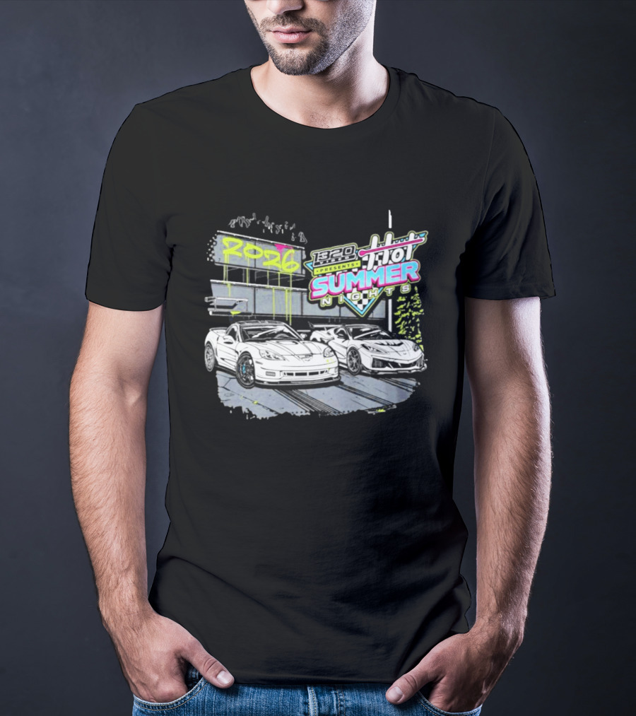1320 Presents Hot Summer Nights 2026 Street Racing Cars T-Shirt