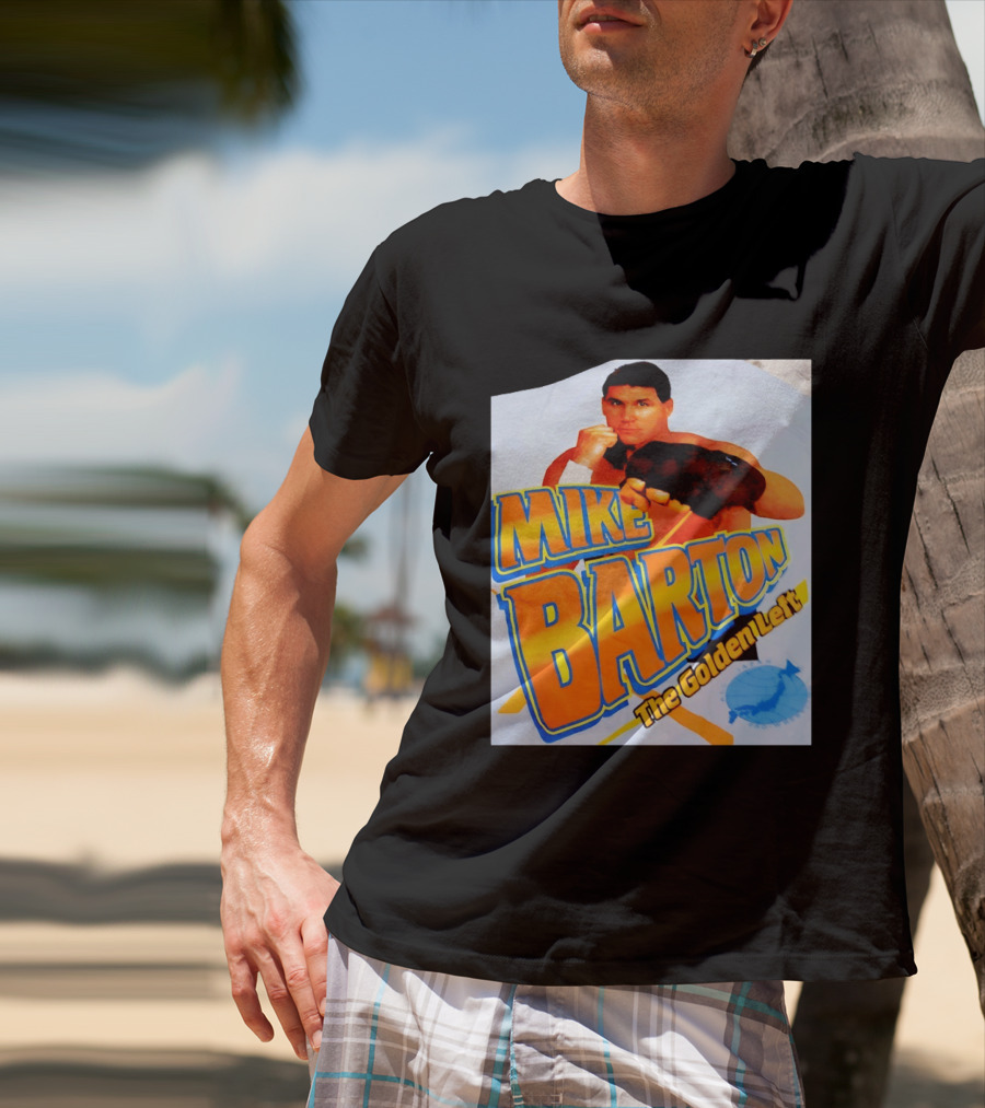 Mike Barton The Golden Left Boxer Retro Sports T-Shirt
