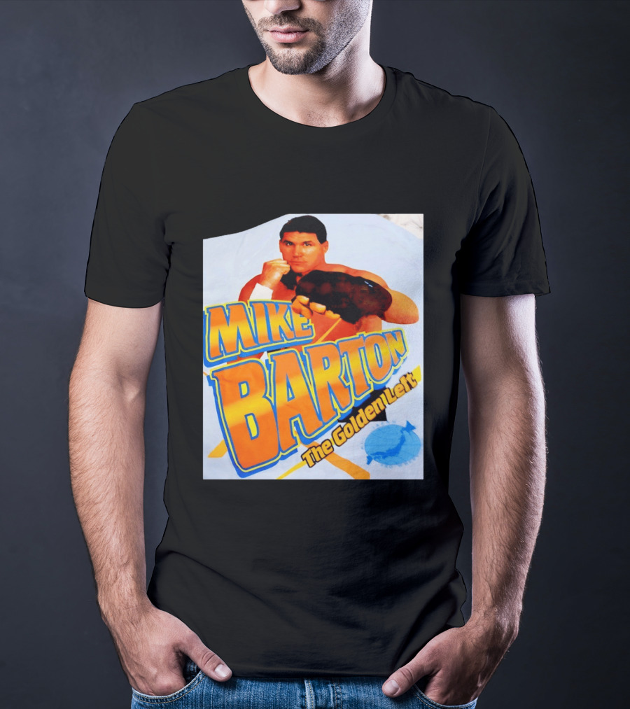Mike Barton The Golden Left Boxer Retro Sports T-Shirt