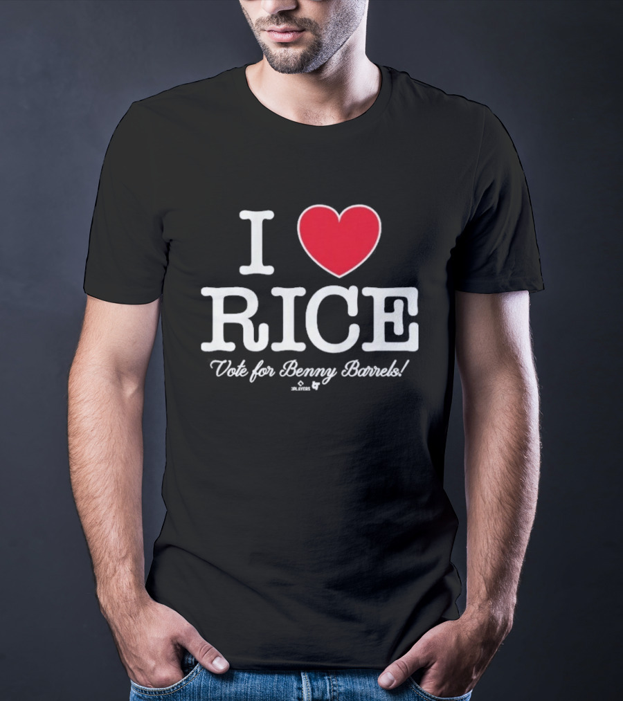 I Love Rice Vote For Benny Barrels T-Shirt