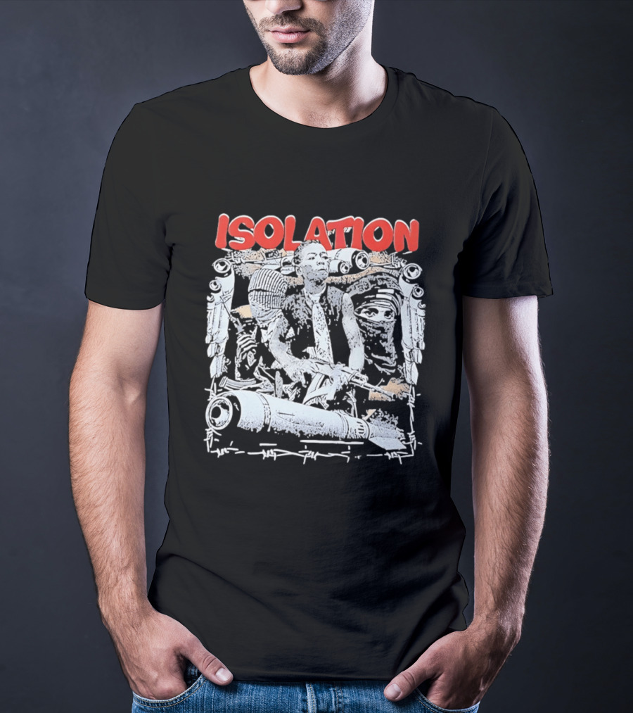 Isolation Distinctive Urban Sketch Art With Red T-Shirt