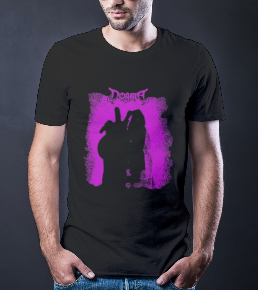 Dogma My Matricidal Purple Gothic Text With Pink Grunge Frame T-Shirt