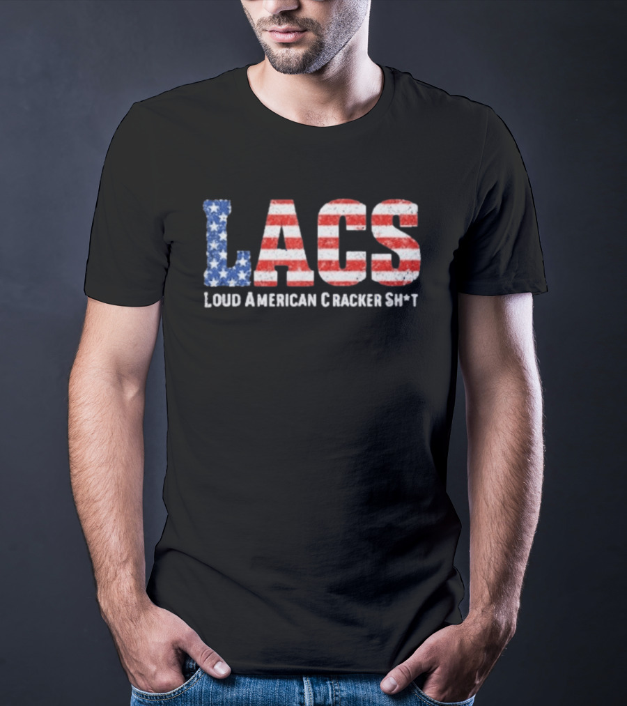 LACS Loud American Cracker USA Flag T-Shirt