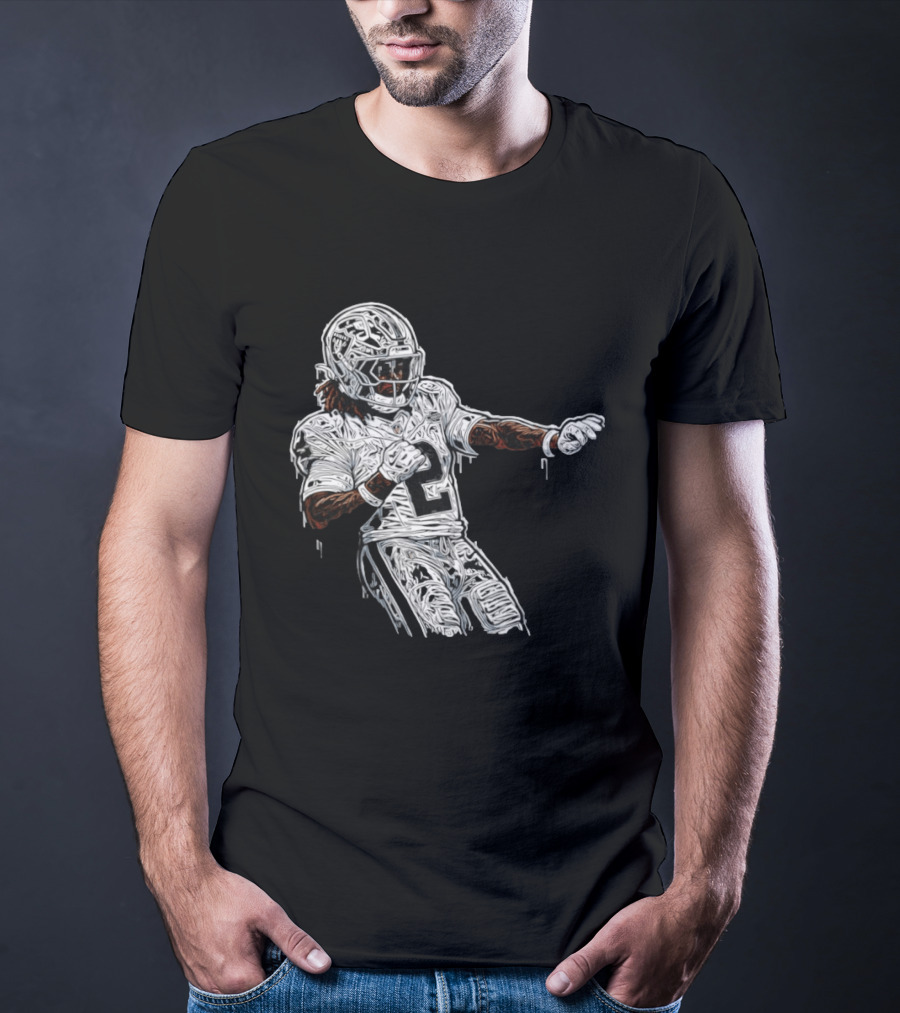 Las Vegas Raiders Ashton Jeanty 2 Football Player T-Shirt