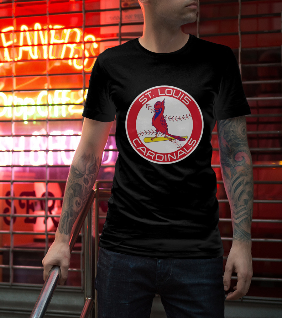 St. Louis Cardinals 2026 Baseball Bird Bat Red Circle T-Shirt