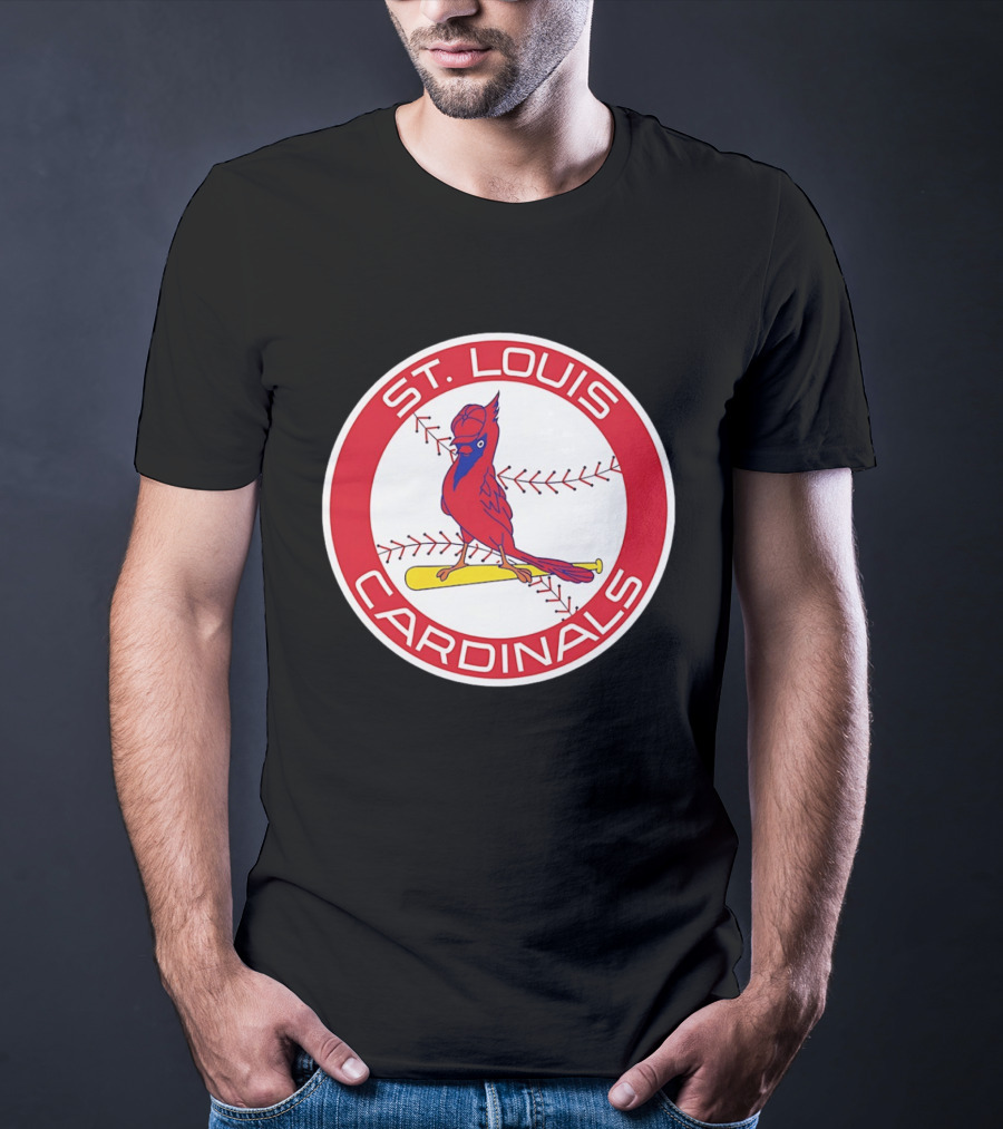 St. Louis Cardinals 2026 Baseball Bird Bat Red Circle T-Shirt