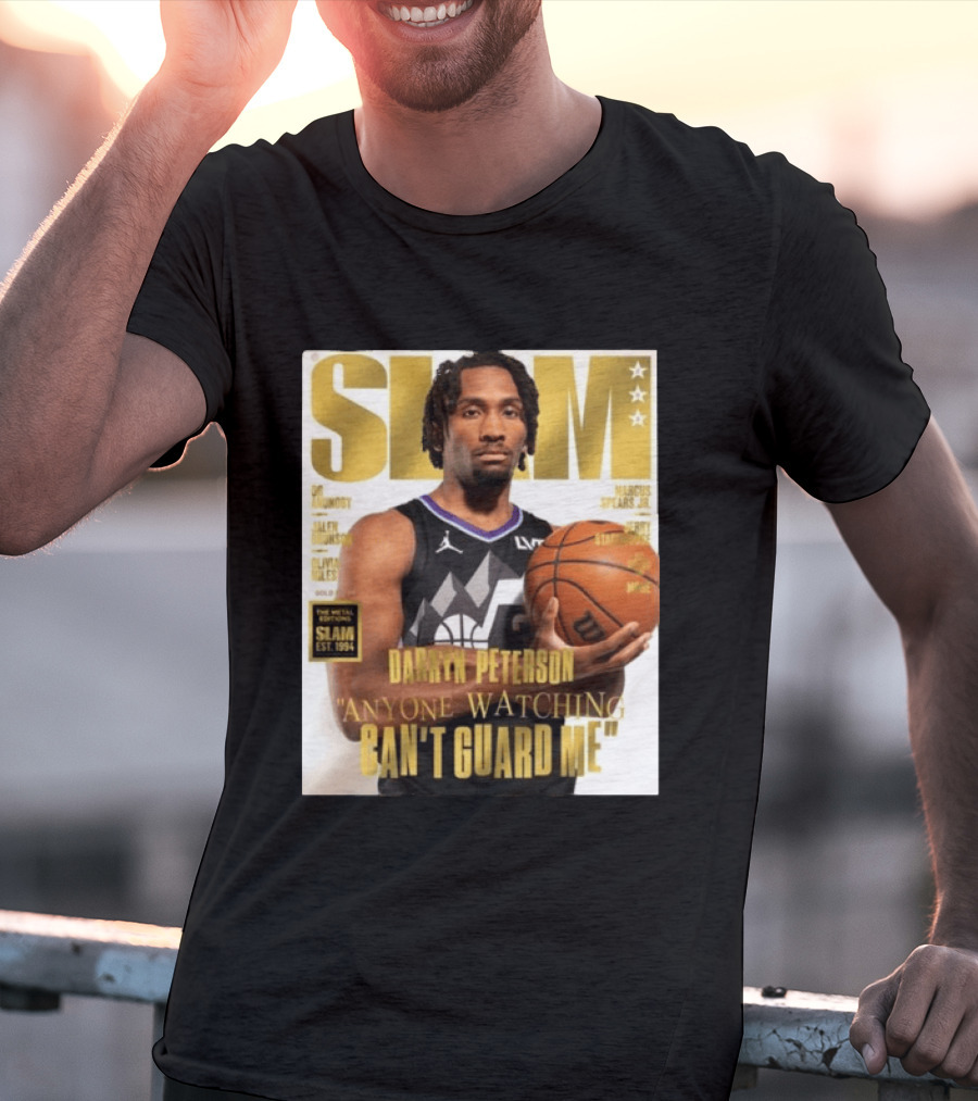 SLAM Gold Darryn Peterson Anyone Ing Can't Guard Me T-Shirt