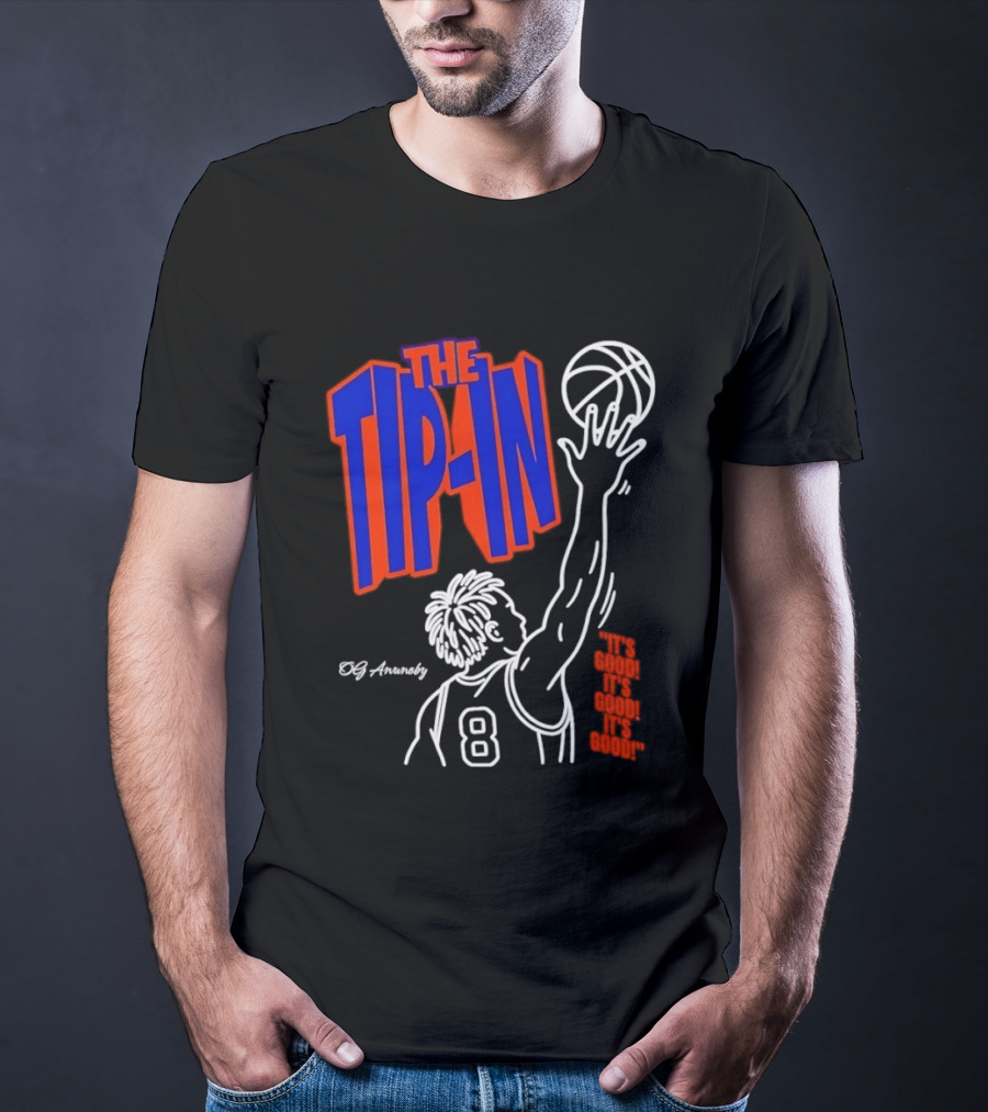 The Tip In OG Anunoby New York Knicks 2026 NBA Champs Basketball Player 8 T-Shirt