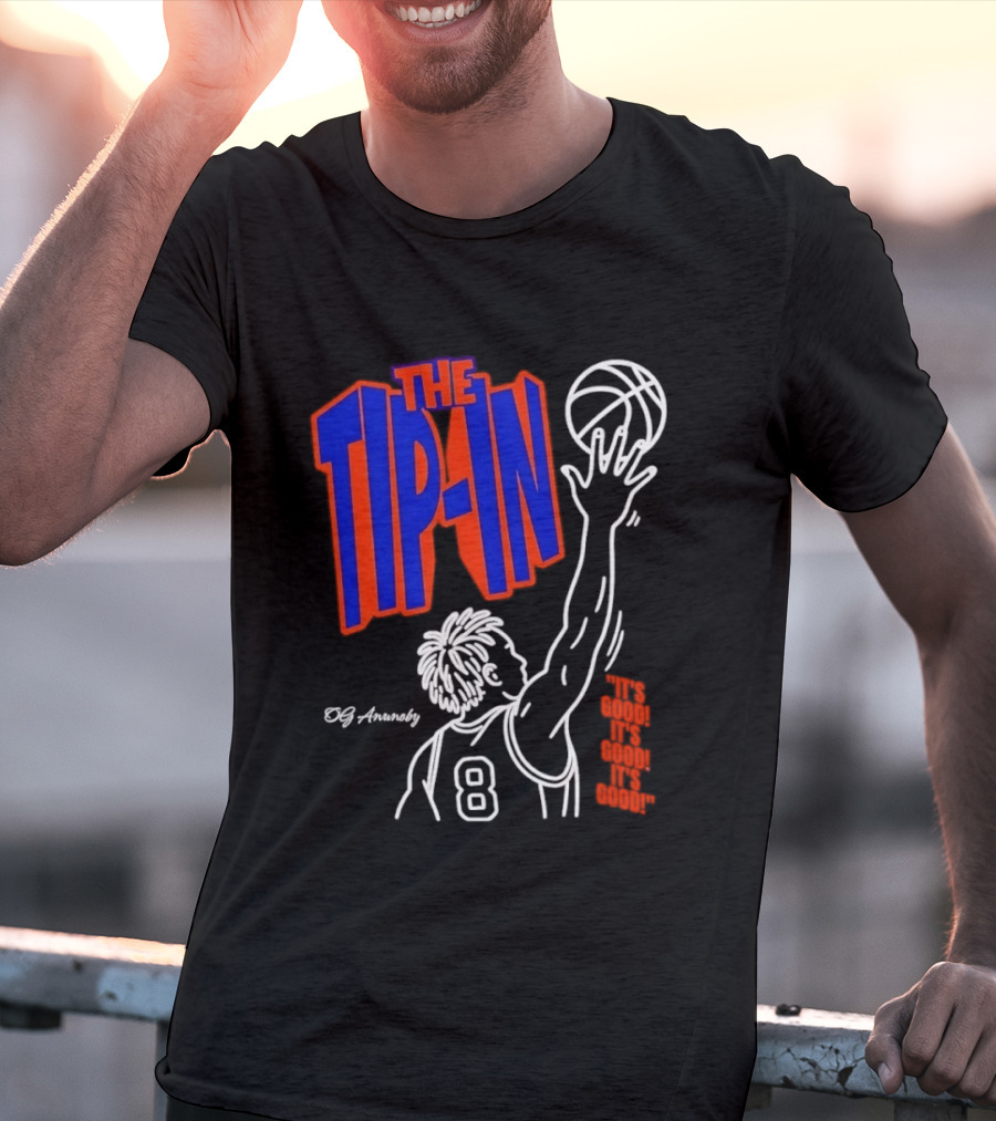 The Tip In OG Anunoby New York Knicks 2026 NBA Champs Basketball Player 8 T-Shirt