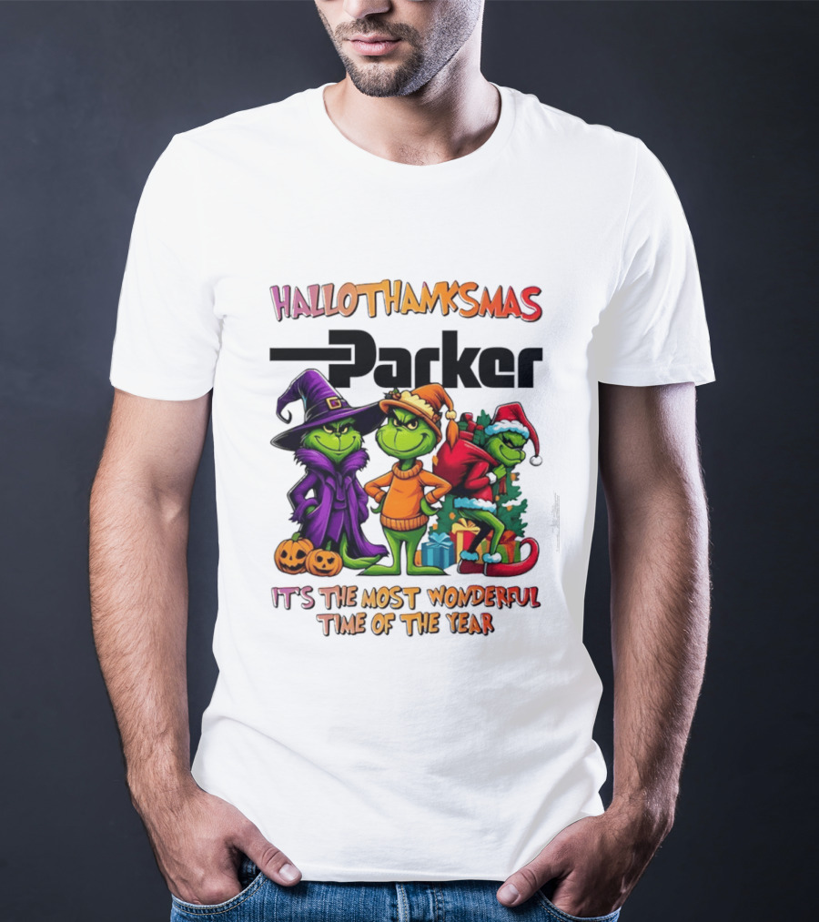 HalloThanksMas Grinch Parker It's The Most Wonderful Time Of The Year 2025 T-Shirt