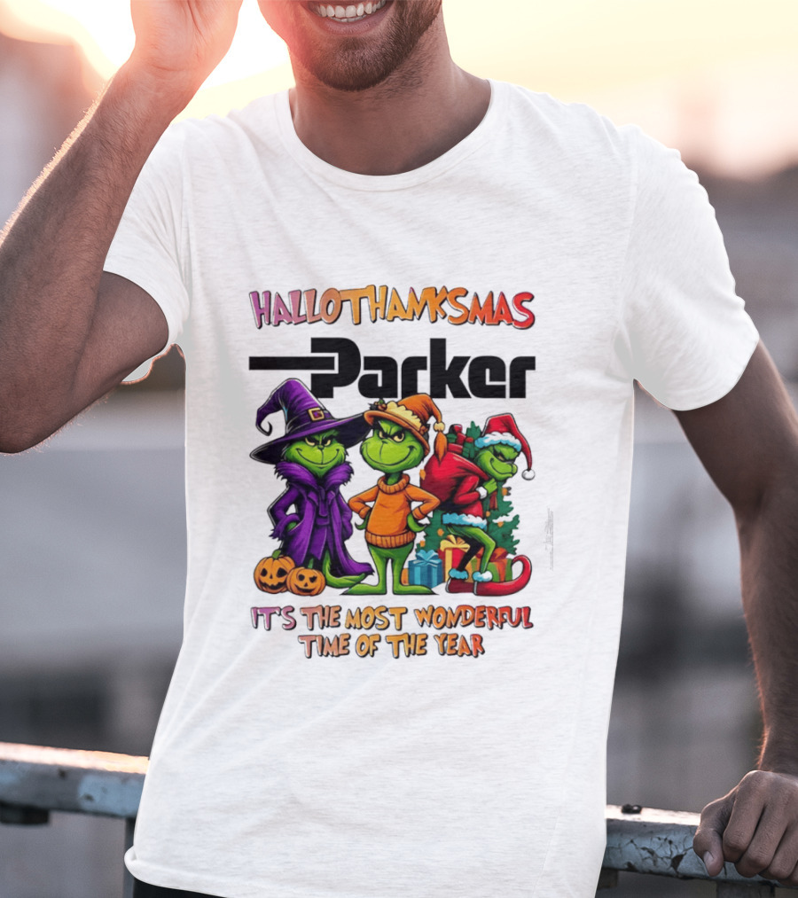 HalloThanksMas Grinch Parker It's The Most Wonderful Time Of The Year 2025 T-Shirt