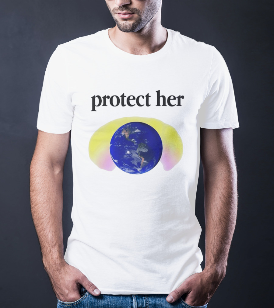 Protect Her Earth Environmental Awareness Planet Guardians T-Shirt