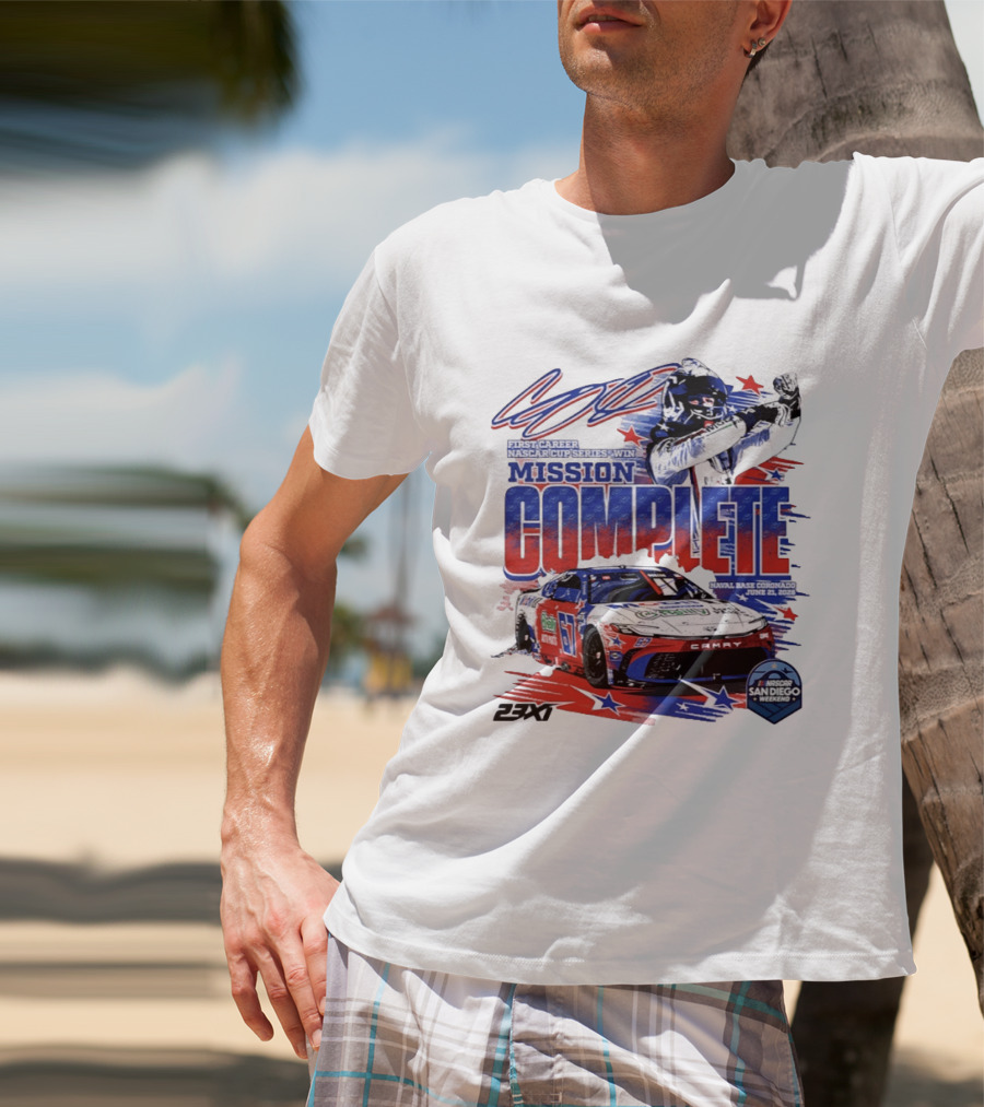 NASCAR San Diego 2023 First Career Cup Series Win Mission Complete T-Shirt