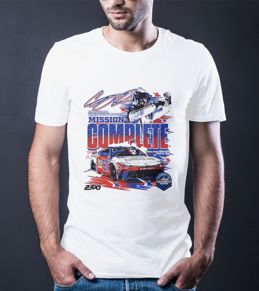 NASCAR San Diego 2023 First Career Cup Series Win Mission Complete T-Shirt
