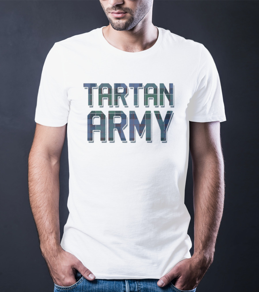 Tartan Army Scotland Fans Clan Plaid T-Shirt