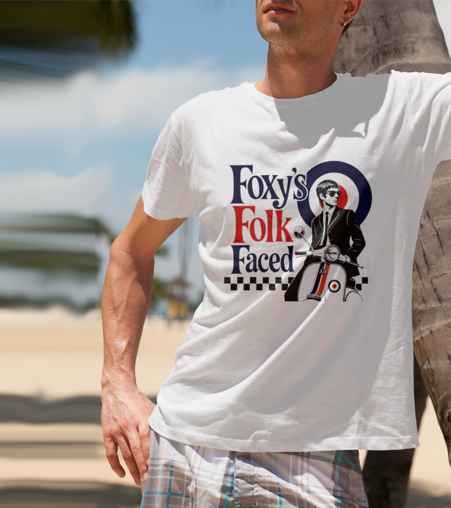 Foxy's Folk Faced Mod Scooter T-Shirt