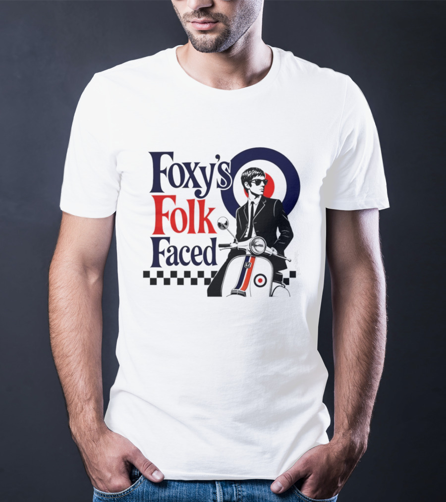 Foxy's Folk Faced Mod Scooter T-Shirt