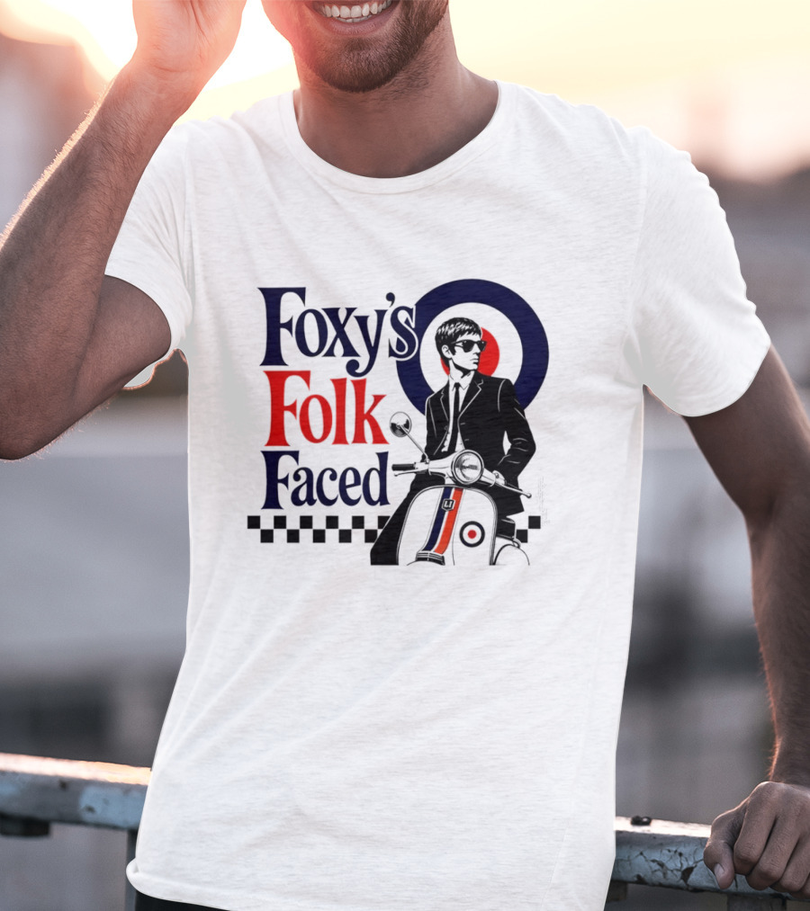 Foxy's Folk Faced Mod Scooter T-Shirt
