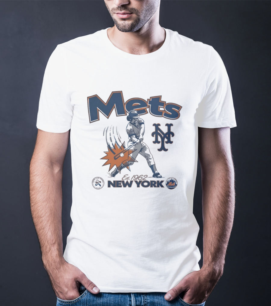 Mets New York Est 1962 Baseball Club National League Centennial 1876 1976 T-Shirt