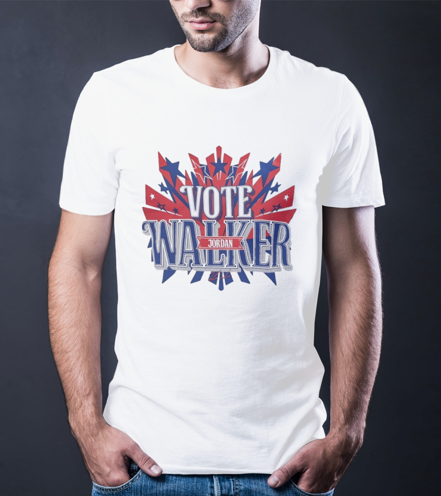 Vote Walker Jordan Patriotic Stars And Stripes T-Shirt