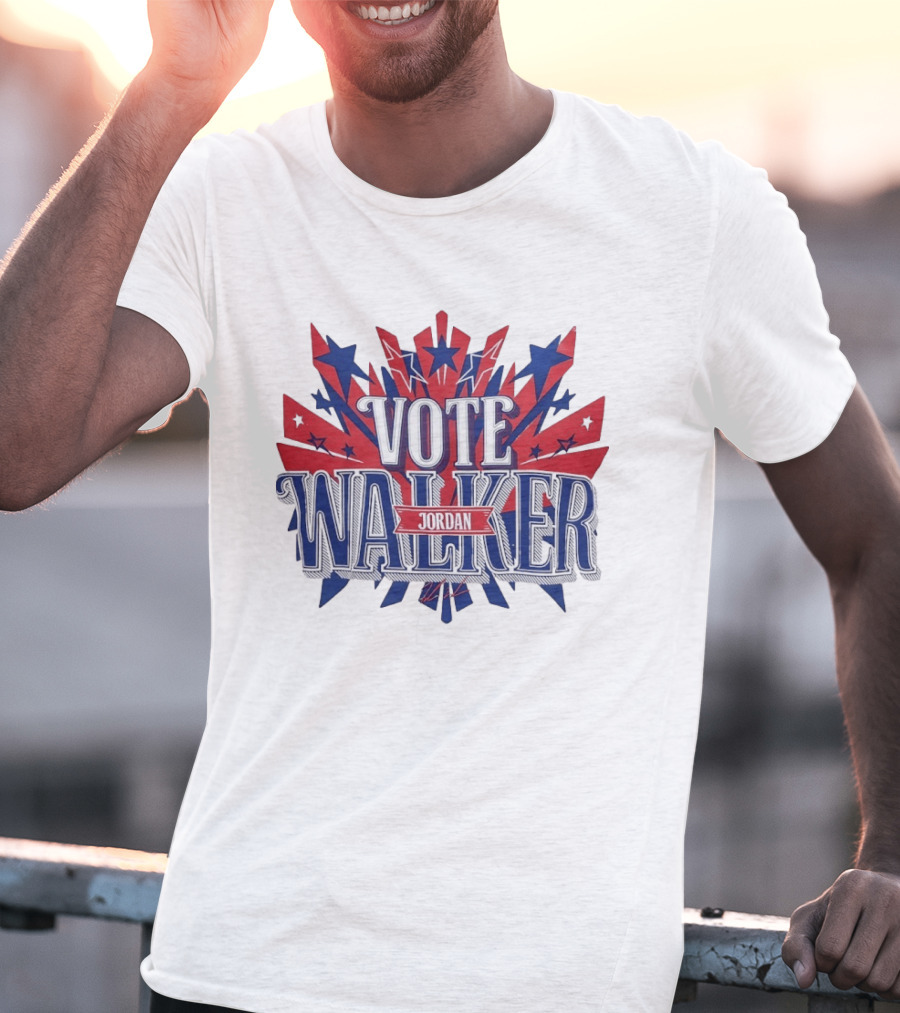 Vote Walker Jordan Patriotic Stars And Stripes T-Shirt