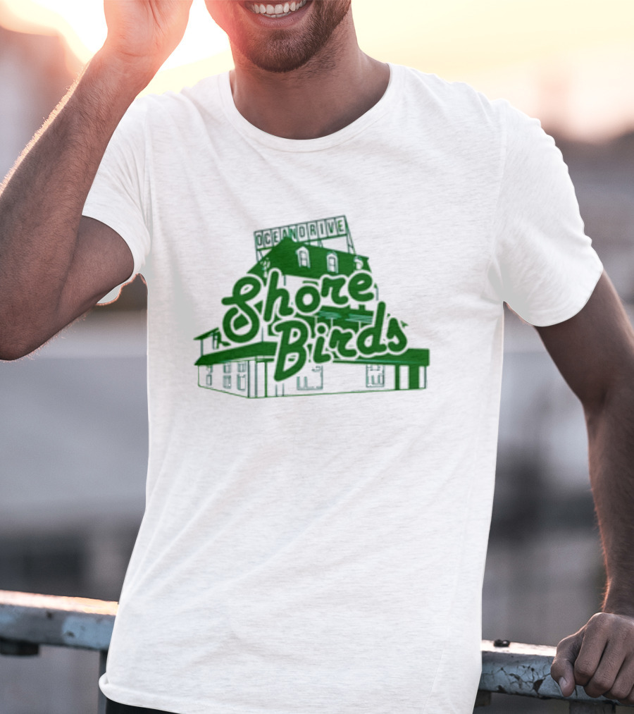 Jason Kelce Oceandrive Shore Birds Building T-Shirt