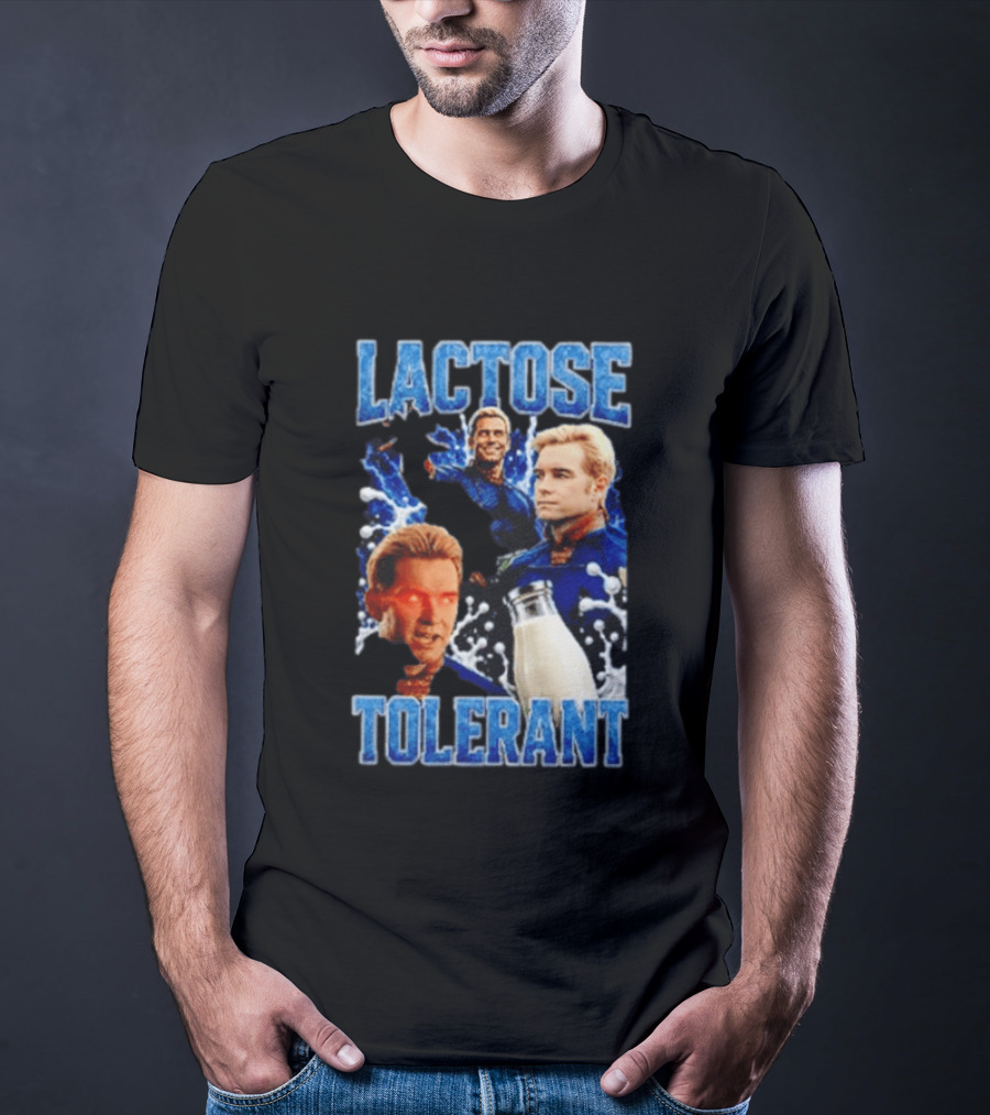 Lactose Tolerant Homelander Milk Meme T-Shirt