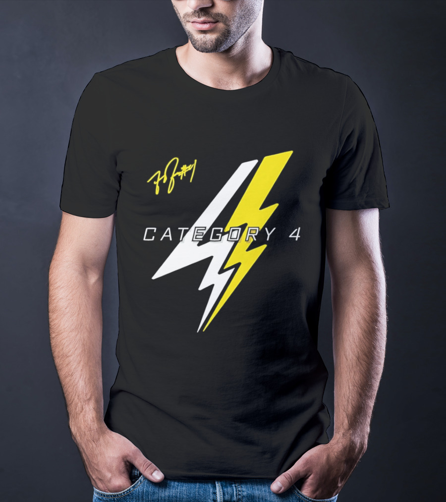 LSU Tigers Flau'jae Johnson Category 4 Lightning Bolt Signature T-Shirt