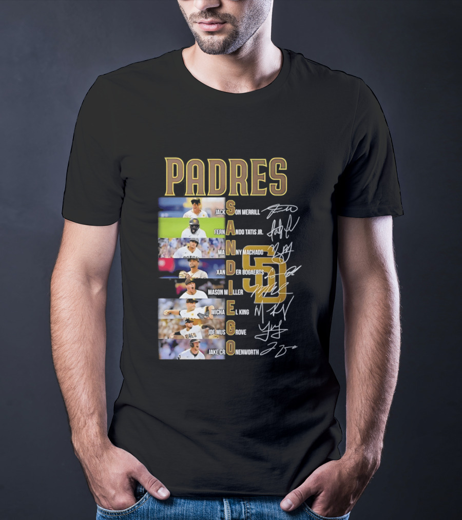 San Diego Padres Fernando Tatis Jr Manny Machado Xander Bogaerts Joe Musgrove Baseball T-Shirt