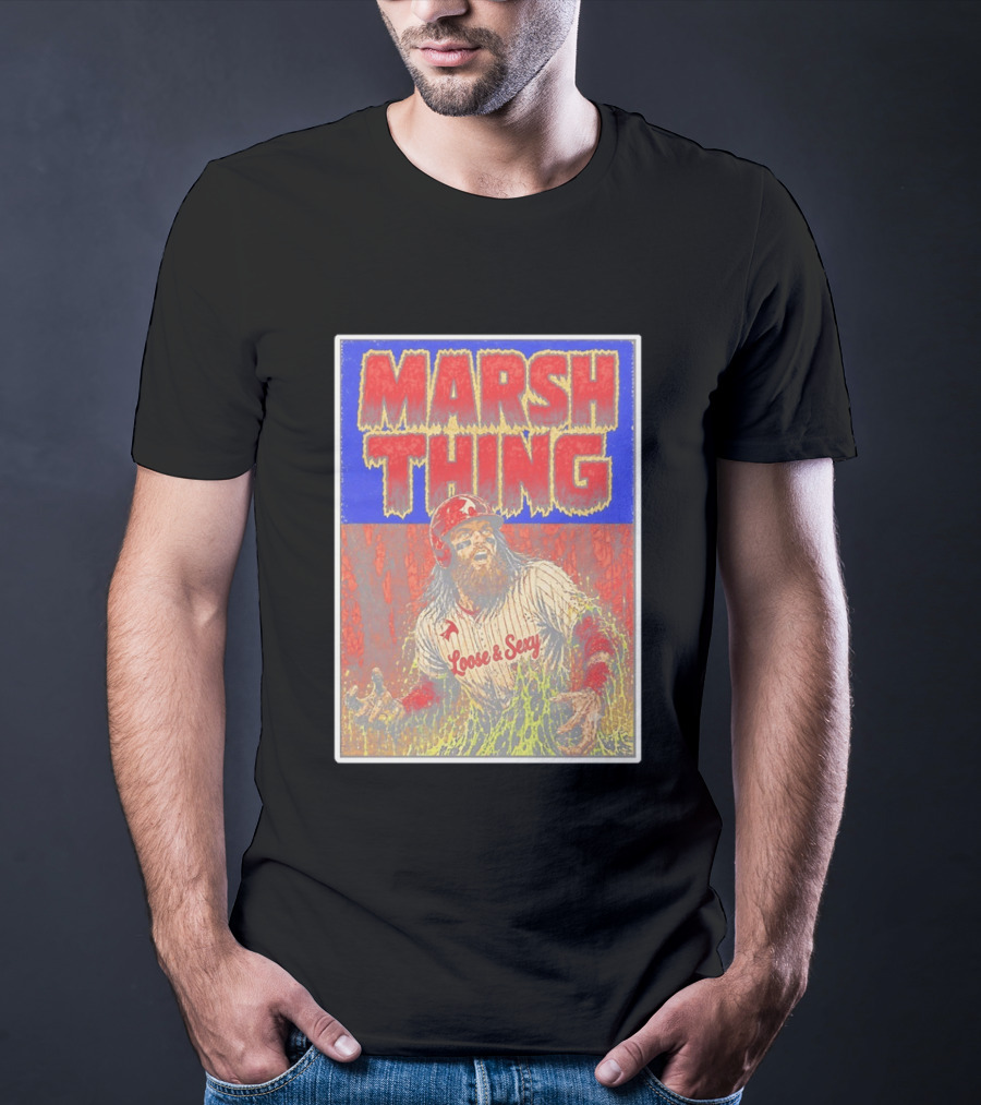 Marsh Thing Brandon Marsh Philadelphia Phillies Loose Sexy T-Shirt