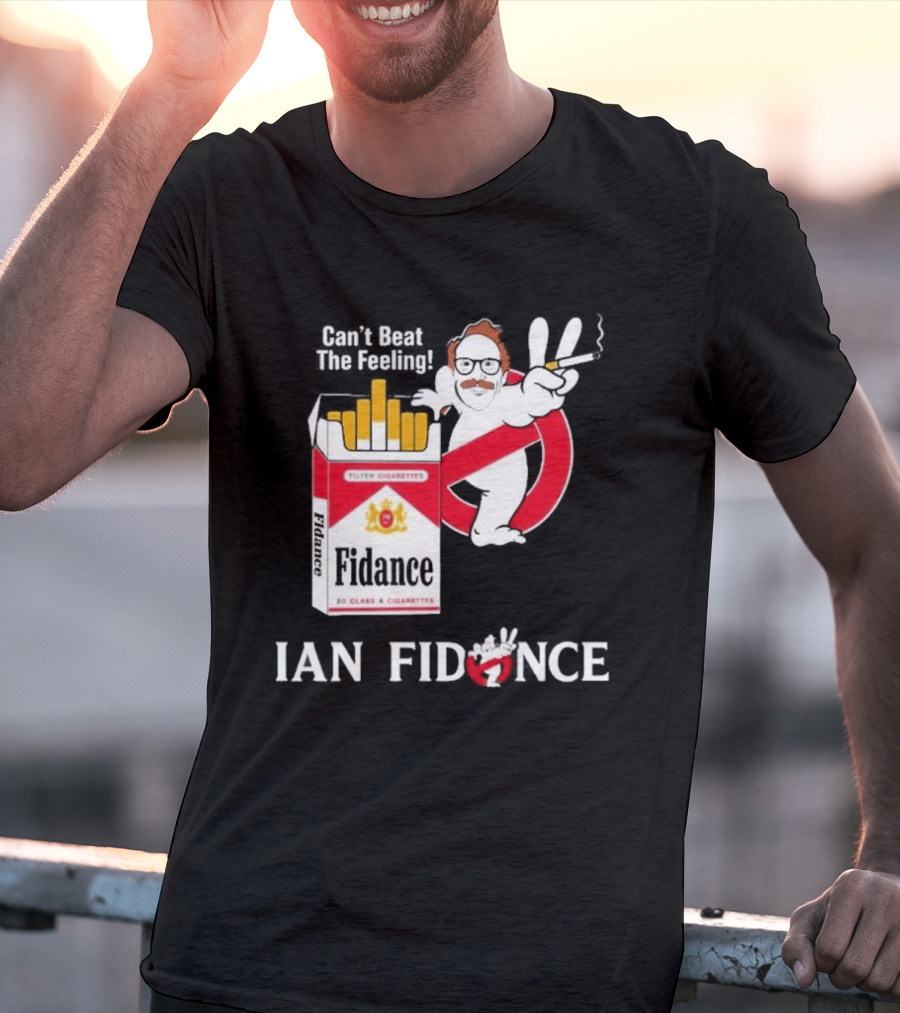 Ian Fidance Can't Beat The Feeling Ghostbusters Marlboro Cigarette T-Shirt
