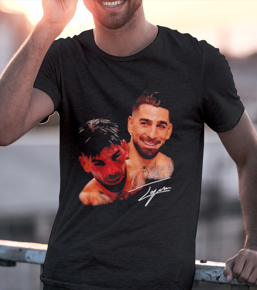 Ilia Topuria UFC Smiley Face And Bleeding Face Signature T-Shirt
