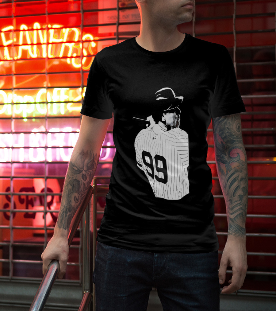 New York Yankees Aaron Judge 99 Pinstripes T-Shirt