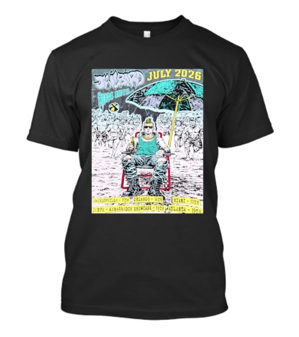 Jailbird Heads South July 2026 Tour Jacksonville Orlando Miami Tampa Atlanta T-Shirt