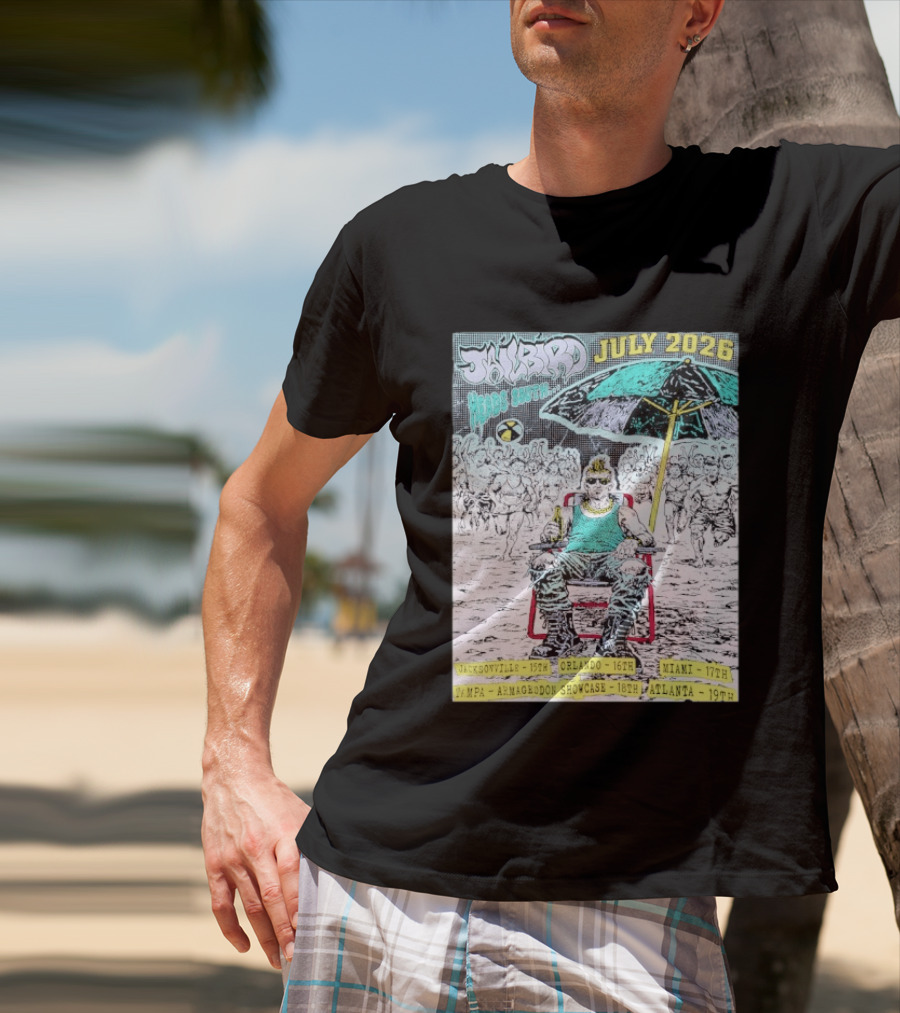 Jailbird Heads South July 2026 Tour Jacksonville Orlando Miami Tampa Atlanta T-Shirt