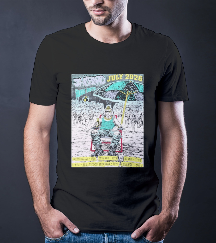 Jailbird Heads South July 2026 Tour Jacksonville Orlando Miami Tampa Atlanta T-Shirt