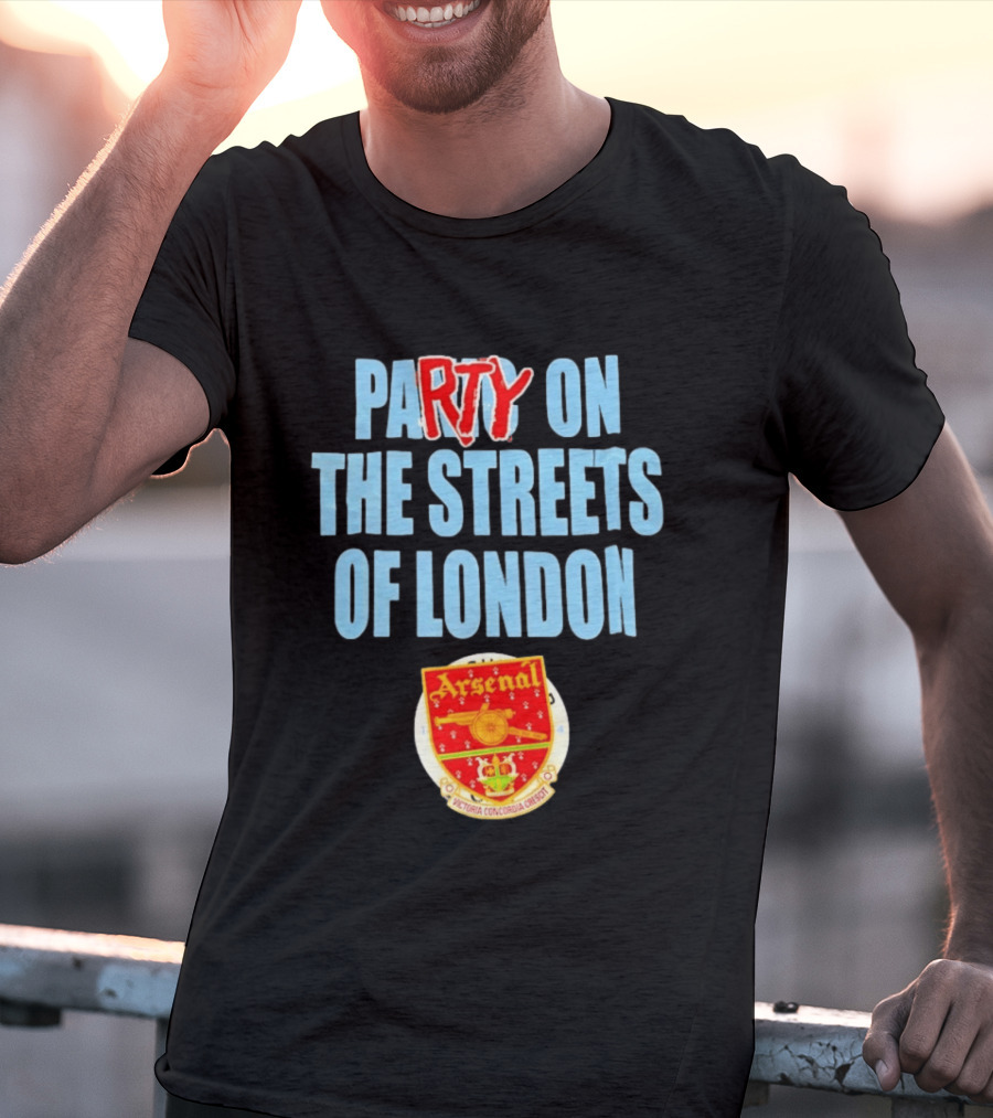 Arsenal Football Club Party On The Streets Of London T-Shirt