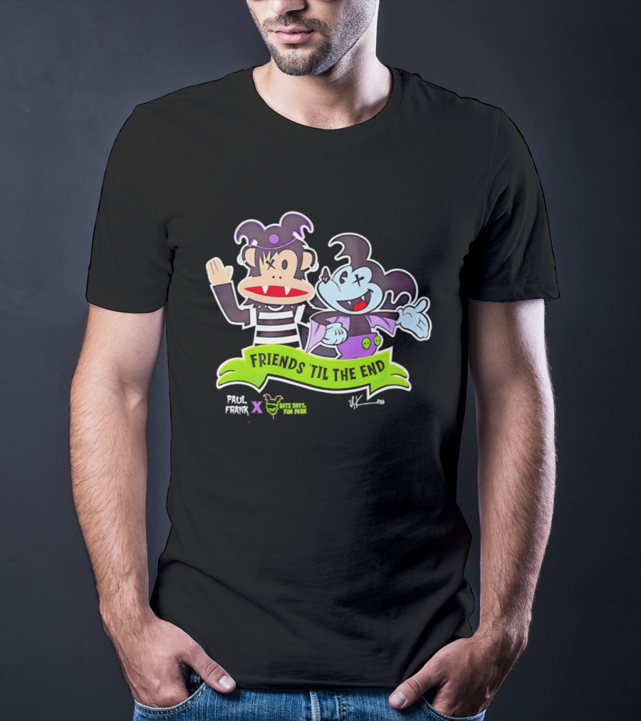 Paul Frank Bats Day Characters Friends Till The End Collaboration T-Shirt