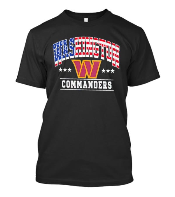 Washington Commanders Americana W Logo 250th Anniversary Celebration T-Shirt