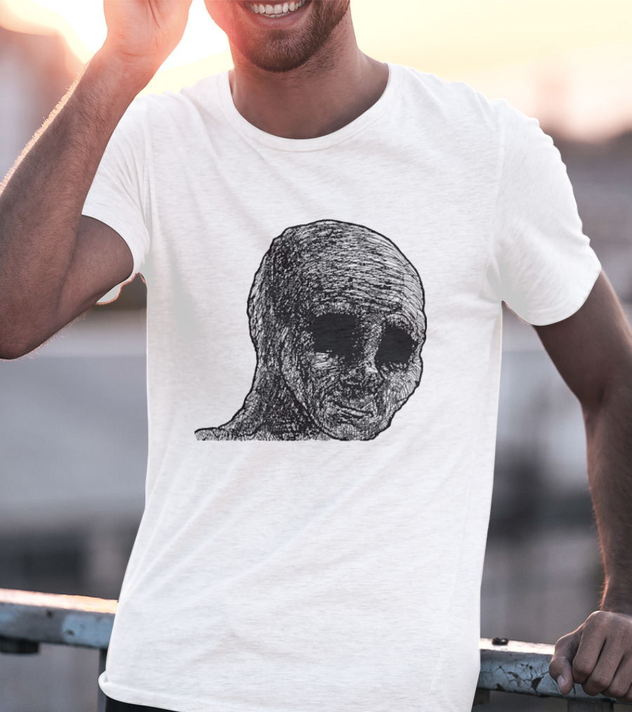 Withered Wojak Feels Doomer Meme Aesthetic T-Shirt