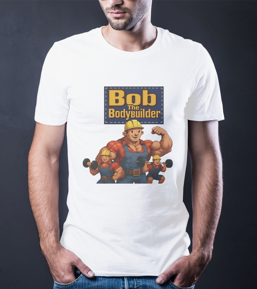 Bob The Bodybuilder Strongman Lifting Weights Movie T-Shirt