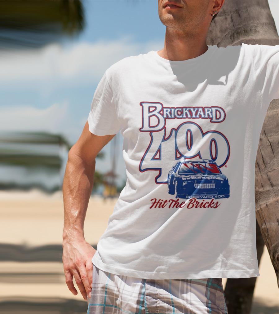 Brickyard 400 Hit The Bricks Indianapolis Motor Speedway Racing Car T-Shirt