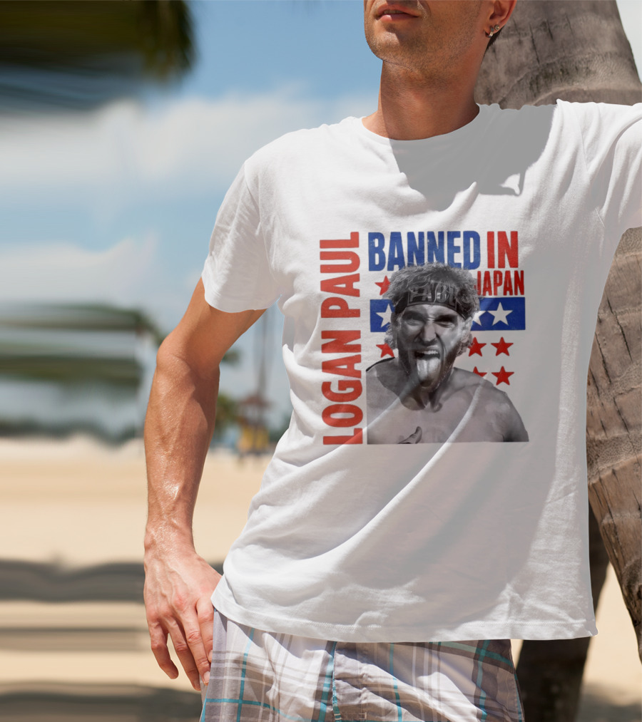 Logan Paul Banned In Japan Stars And Stripes T-Shirt